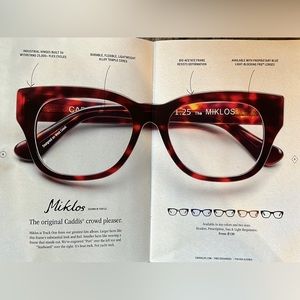 Caddis Miklos Tortise shell readers 2.0